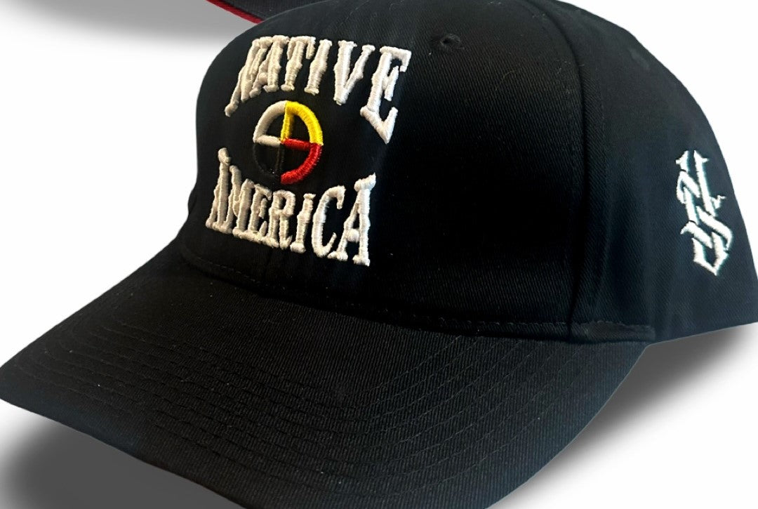 Hat, Black, NATIVE AMERICA by Vividus