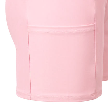 Dulce Skort, Pink -White Stripe