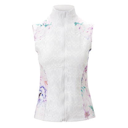 Sarah Jacket, Multi-Color Flowers, Sleeveless