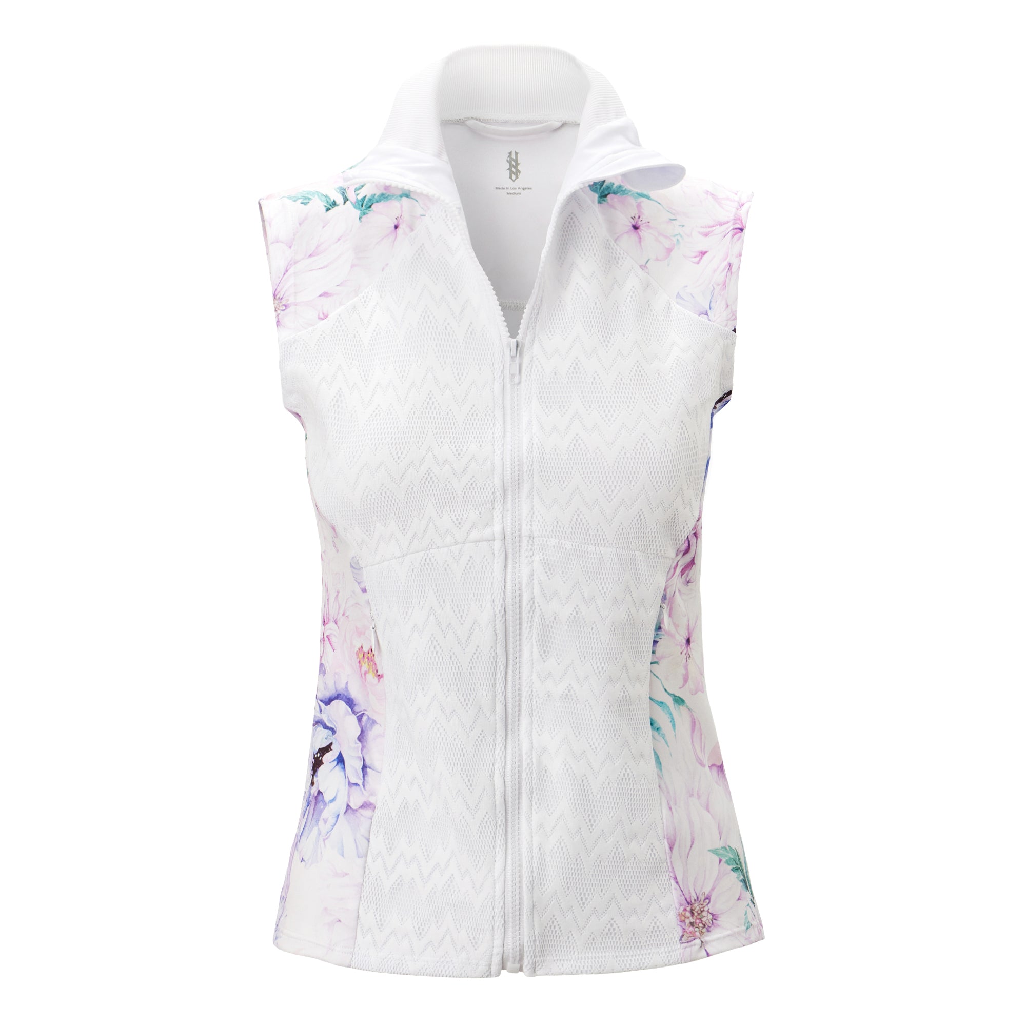 Sarah Jacket, Multi-Color Flowers, Sleeveless