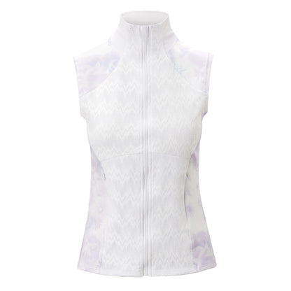 Sarah Jacket, Lavender Flowers -Sleeveless