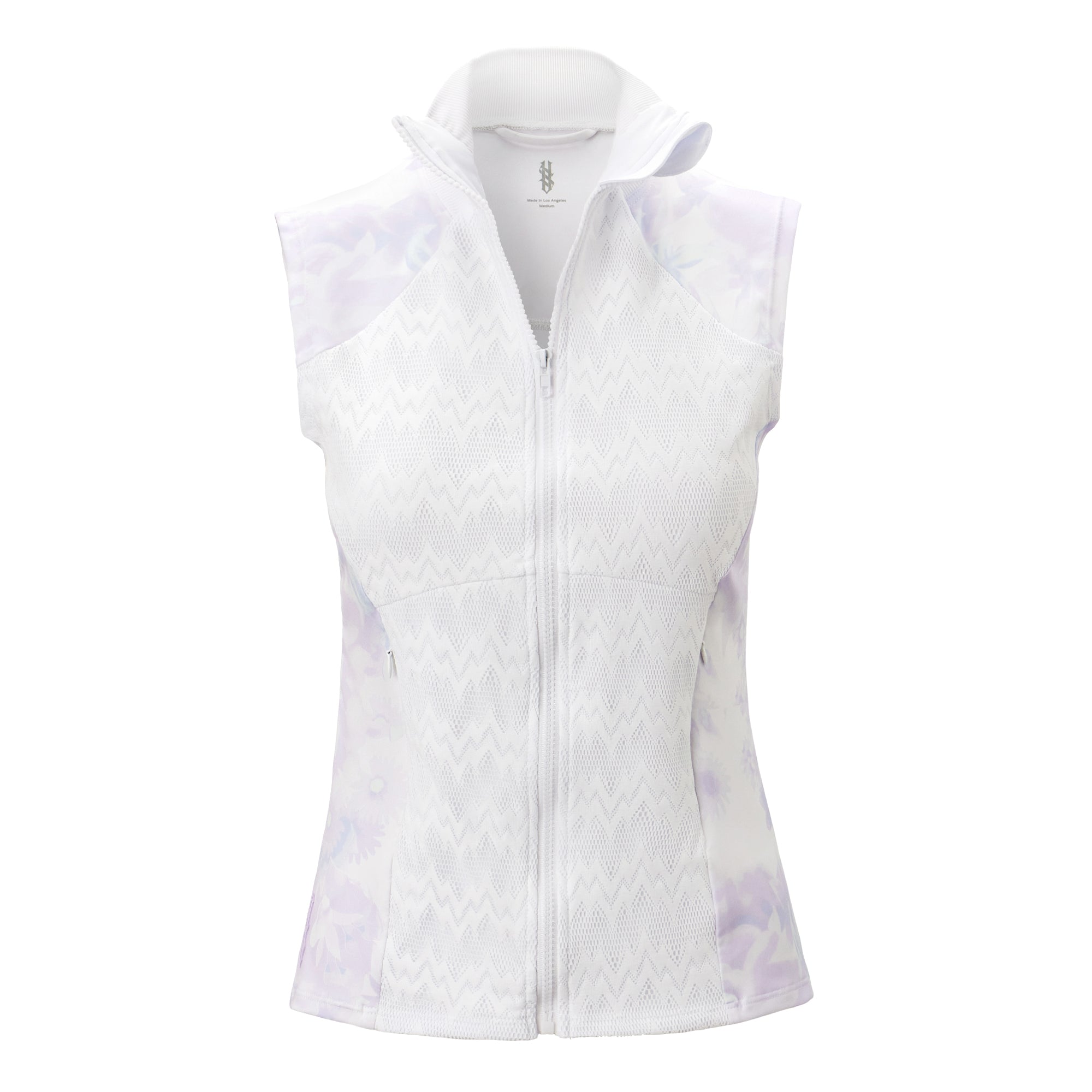 Sarah Jacket, Lavender Flowers -Sleeveless